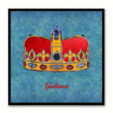 Load image into Gallery viewer, Gentleman Blue Canvas Print Black Frame Kids Bedroom Wall Home Décor