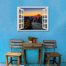 Load image into Gallery viewer, Half Dome At Sunset Yosemite Picture French Window Framed Canvas Print Home Decor Wall Art Collection
