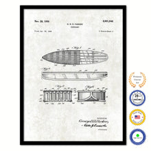 Load image into Gallery viewer, 1950 Surfboard Old Patent Art Print on Canvas Custom Framed Vintage Home Decor Wall Decoration Great for Gifts