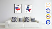 Load image into Gallery viewer, Texas State Flag Gifts Home Decor Wall Art Canvas Print Picture Frames