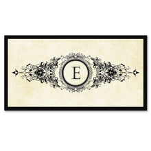 Load image into Gallery viewer, Alphabet Letter E White Canvas Print Black Frame Kids Bedroom Wall Décor Home Art