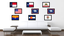 Load image into Gallery viewer, Wyoming State Flag Canvas Print with Custom Black Picture Frame Home Decor Wall Art Decoration Gifts