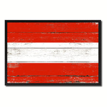 Load image into Gallery viewer, Austria Country National Flag Vintage Canvas Print with Picture Frame Home Decor Wall Art Collection Gift Ideas