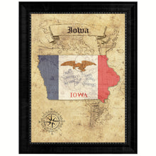 Load image into Gallery viewer, Iowa State Vintage Map Gifts Home Decor Wall Art Office Decoration
