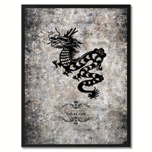 Load image into Gallery viewer, Zodiac Dragon Horoscope Canvas Print, Black Picture Frame Home Decor Wall Art Gift