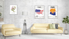 Load image into Gallery viewer, Arizona Flag Gifts Home Decor Wall Art Canvas Print with Custom Picture Frame
