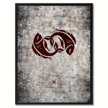 Load image into Gallery viewer, Zodiac Pisces Horoscope Astrology Canvas Print, Picture Frame Home Decor Wall Art Gift