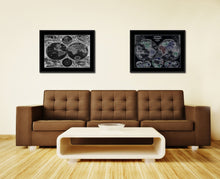 Load image into Gallery viewer, Frederick Ee Wit Vintage Monochrome Map Canvas Print, Gifts Picture Frames Home Decor Wall Art