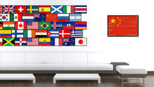 Load image into Gallery viewer, China Country National Flag Vintage Canvas Print with Picture Frame Home Decor Wall Art Collection Gift Ideas