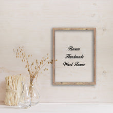 Load image into Gallery viewer, Brown Barn Wood Shabby Chic Decor Distressed Perfect for Picture Photo Poster Canvas Wedding Art Artwork Handmade Frame Beach Decoration