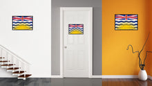 Load image into Gallery viewer, British Columbia Province City Canada Country Flag Vintage Canvas Print with Black Picture Frame Home Decor Wall Art Collectible Decoration Artwork Gifts