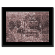 Load image into Gallery viewer, Caribbean Vintage Vivid Sepia Map Canvas Print, Picture Frames Home Decor Wall Art Decoration Gifts