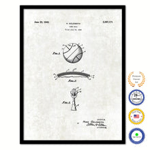 Load image into Gallery viewer, 1942 Game Ball Old Patent Art Print on Canvas Custom Framed Vintage Home Decor Wall Decoration Great for Gifts