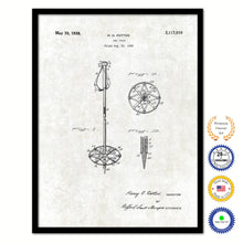 Load image into Gallery viewer, 1938 Ski Old Patent Art Print on Canvas Custom Framed Vintage Home Decor Wall Decoration Great for Gifts