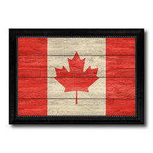 Load image into Gallery viewer, Canada Country Flag Texture Canvas Print with Black Picture Frame Home Decor Wall Art Decoration Collection Gift Ideas