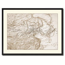 Load image into Gallery viewer, Europe Asia Vintage Sepia Map Canvas Print, Picture Frame Gifts Home Decor Wall Art Decoration