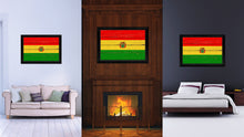 Load image into Gallery viewer, Bolivia Country Flag Vintage Canvas Print with Black Picture Frame Home Decor Gifts Wall Art Decoration Artwork