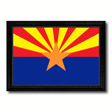 Load image into Gallery viewer, Arizona State Flag Canvas Print with Custom Black Picture Frame Home Decor Wall Art Decoration Gifts