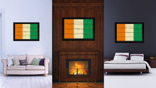 Load image into Gallery viewer, Cote D'Ivoire Country Flag Vintage Canvas Print with Black Picture Frame Home Decor Gifts Wall Art Decoration Artwork