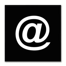 Load image into Gallery viewer, At Sign Social Media Icon Canvas Print Picture Frame Wall Art Home Decor