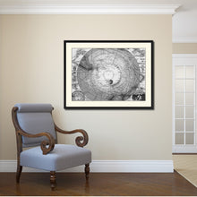 Load image into Gallery viewer, Antarctica South Pole Vintage B&W Map Canvas Print, Picture Frame Home Decor Wall Art Gift Ideas