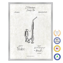 Load image into Gallery viewer, 1870 Smoking Pipe Old Patent Art Print on Canvas Custom Framed Vintage Home Decor Wall Decoration Great for Gifts