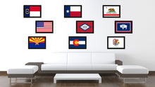 Load image into Gallery viewer, Arkansas State Flag Canvas Print with Custom Black Picture Frame Home Decor Wall Art Decoration Gifts