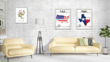 Load image into Gallery viewer, Texas Flag Gifts Home Decor Wall Art Canvas Print with Custom Picture Frame