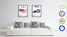 Load image into Gallery viewer, Kentucky State Flag Gifts Home Decor Wall Art Canvas Print Picture Frames