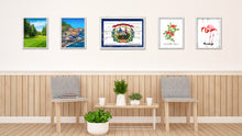 Load image into Gallery viewer, West Virginia State Flag Shabby Chic Gifts Home Decor Wall Art Canvas Print, White Wash Wood Frame