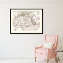 Load image into Gallery viewer, Ancient Africa Vintage Sepia Map Canvas Print, Picture Frame Gifts Home Decor Wall Art Decoration