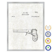 Load image into Gallery viewer, 1837 Breech Loader Old Patent Art Print on Canvas Custom Framed Vintage Home Decor Wall Decoration Great for Gifts