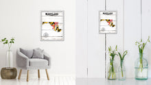 Load image into Gallery viewer, Maryland Flag Gifts Home Decor Wall Art Canvas Print with Custom Picture Frame