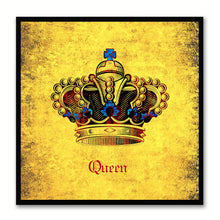 Load image into Gallery viewer, Queen Yellow Canvas Print Black Frame Kids Bedroom Wall Home Décor
