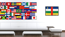 Load image into Gallery viewer, Central African Republic Country National Flag Vintage Canvas Print with Picture Frame Home Decor Wall Art Collection Gift Ideas
