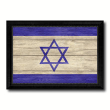 Load image into Gallery viewer, Israel Country Flag Texture Canvas Print with Black Picture Frame Home Decor Wall Art Decoration Collection Gift Ideas
