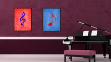 Load image into Gallery viewer, Quaver Music Blue Canvas Print Pictures Frames Office Home Décor Wall Art Gifts
