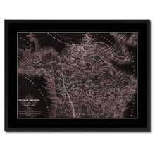 Load image into Gallery viewer, Canada Alaska Vintage Vivid Sepia Map Canvas Print, Picture Frames Home Decor Wall Art Decoration Gifts
