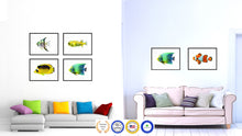 Load image into Gallery viewer, Aqua Tropical Fish Painting Reproduction Gifts Home Decor Wall Art Canvas Prints Picture Frames
