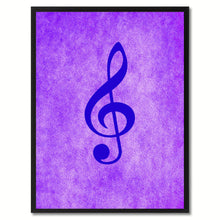 Load image into Gallery viewer, Treble Music Purple Canvas Print Pictures Frames Office Home Décor Wall Art Gifts
