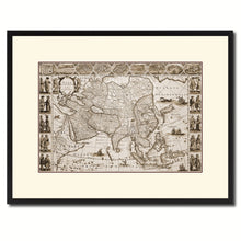 Load image into Gallery viewer, Asia Vintage Sepia Map Canvas Print, Picture Frame Gifts Home Decor Wall Art Decoration

