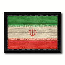 Load image into Gallery viewer, Iran Country Flag Texture Canvas Print with Black Picture Frame Home Decor Wall Art Decoration Collection Gift Ideas
