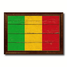 Load image into Gallery viewer, Mali Country Flag Vintage Canvas Print with Brown Picture Frame Home Decor Gifts Wall Art Decoration Artwork
