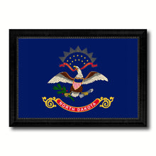 Load image into Gallery viewer, North Dakota State Flag Canvas Print with Custom Black Picture Frame Home Decor Wall Art Decoration Gifts
