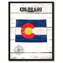 Load image into Gallery viewer, Colorado State Flag Gifts Home Decor Wall Art Canvas Print Picture Frames
