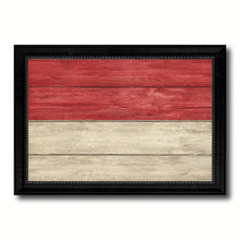 Load image into Gallery viewer, Indonesia Country Flag Texture Canvas Print with Black Picture Frame Home Decor Wall Art Decoration Collection Gift Ideas
