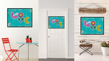 Load image into Gallery viewer, Love Beach Adult Sign Frame Gift Canvas Print Home Décor Wall Art
