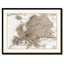 Load image into Gallery viewer, Europe Vintage Sepia Map Canvas Print, Picture Frame Gifts Home Decor Wall Art Decoration
