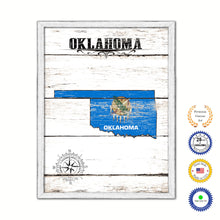 Load image into Gallery viewer, Oklahoma Flag Gifts Home Decor Wall Art Canvas Print with Custom Picture Frame
