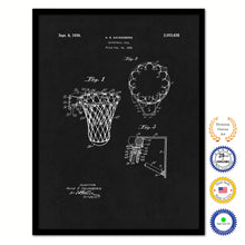 Load image into Gallery viewer, 1936 Basketball Goal Old Patent Art Print on Canvas Custom Framed Vintage Home Decor Wall Decoration Great for Gifts
